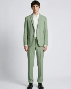 Pantalon de costume droit vert