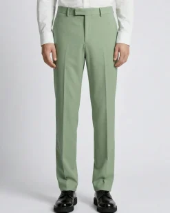 Pantalon de costume droit vert