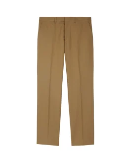 Pantalon de costume en coton lin bronze