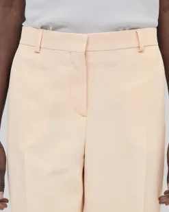 Pantalon de tailleur droit pêche