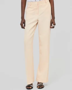 Pantalon de tailleur droit pêche