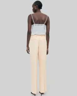 Pantalon de tailleur droit pêche