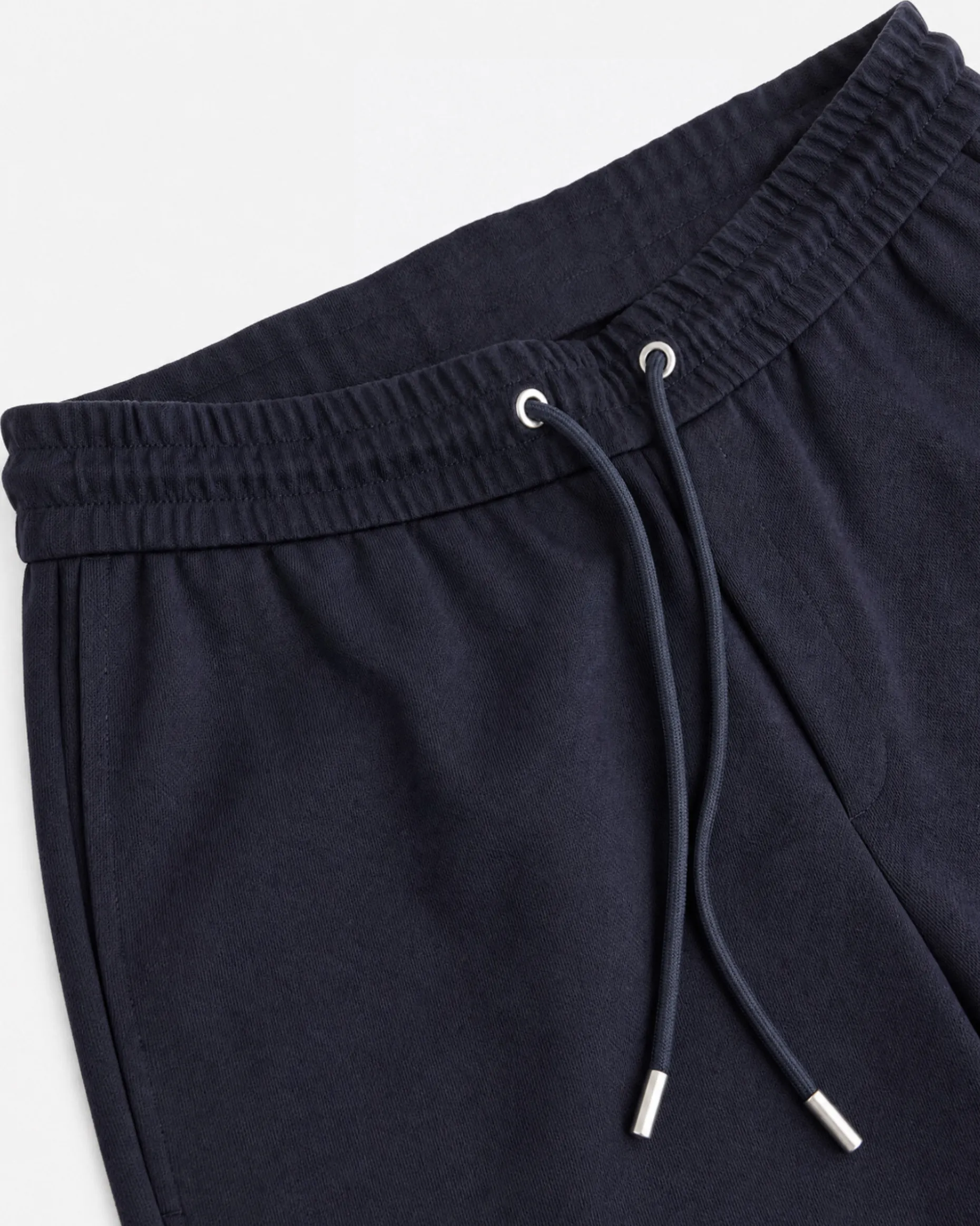 Pantalon droit en laine marine