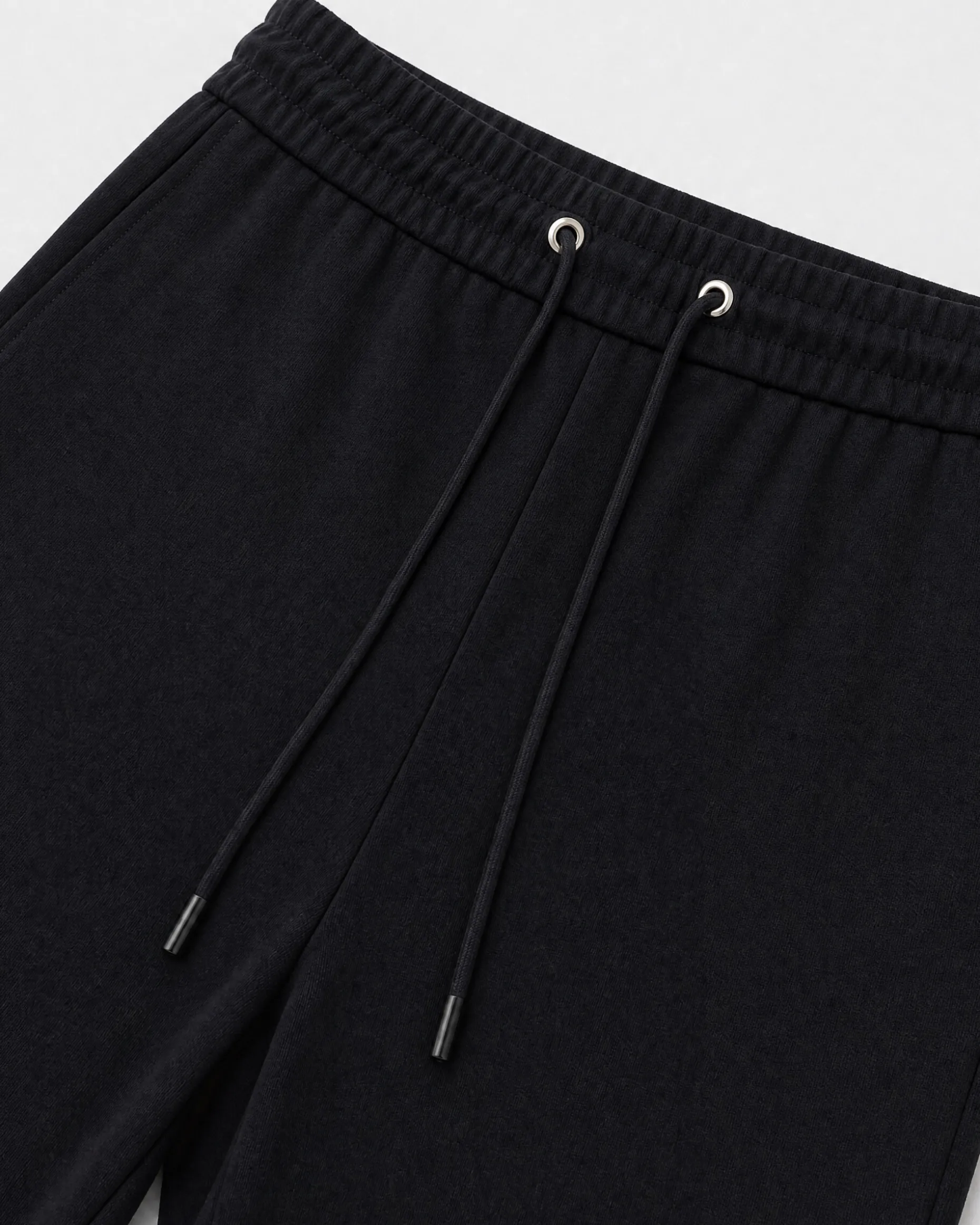 Pantalon droit en laine noir