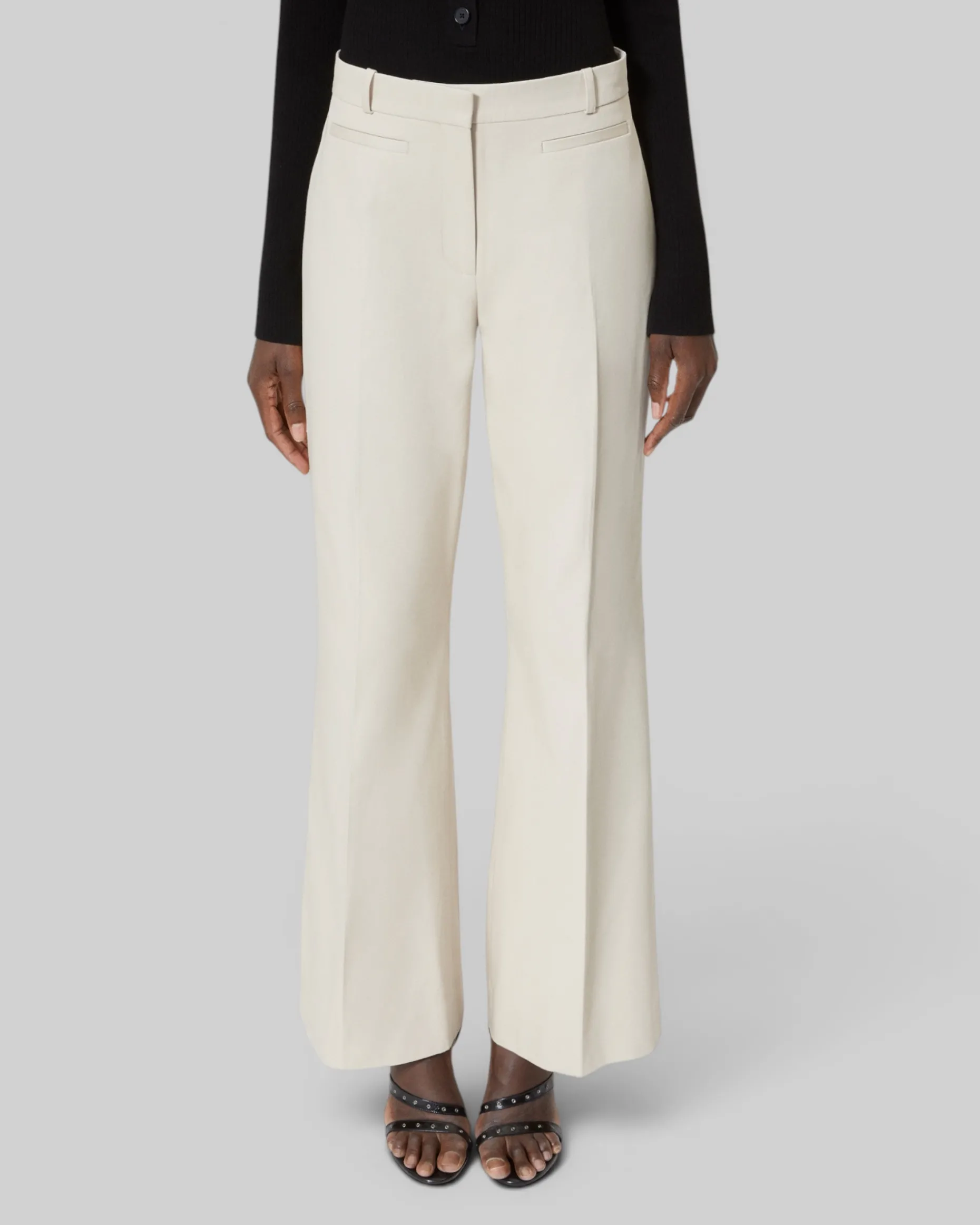 Pantalon en coton beige