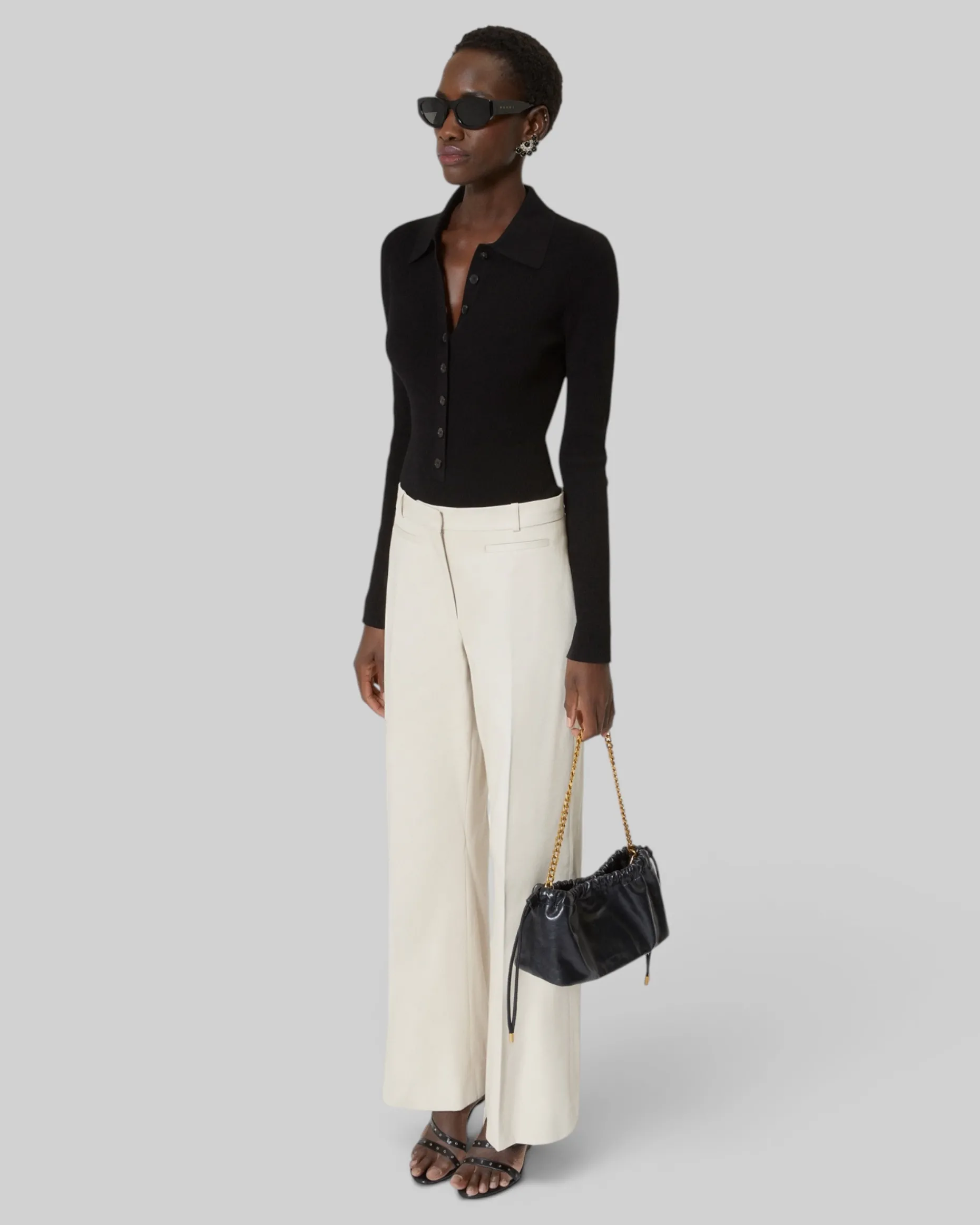 Pantalon en coton beige