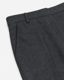 Pantalon large en flanelle gris