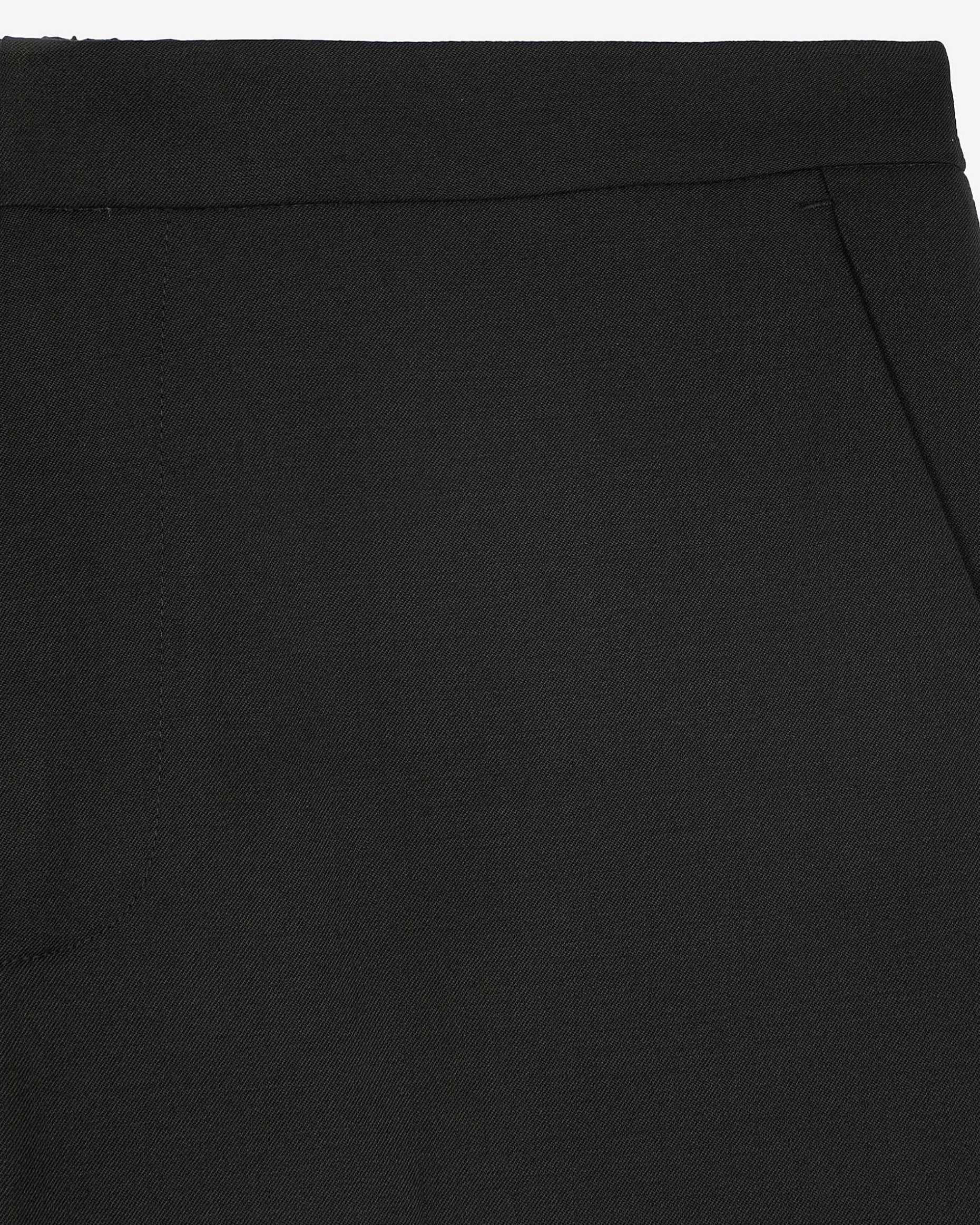 Pantalon semi élastiqué coupe large noir