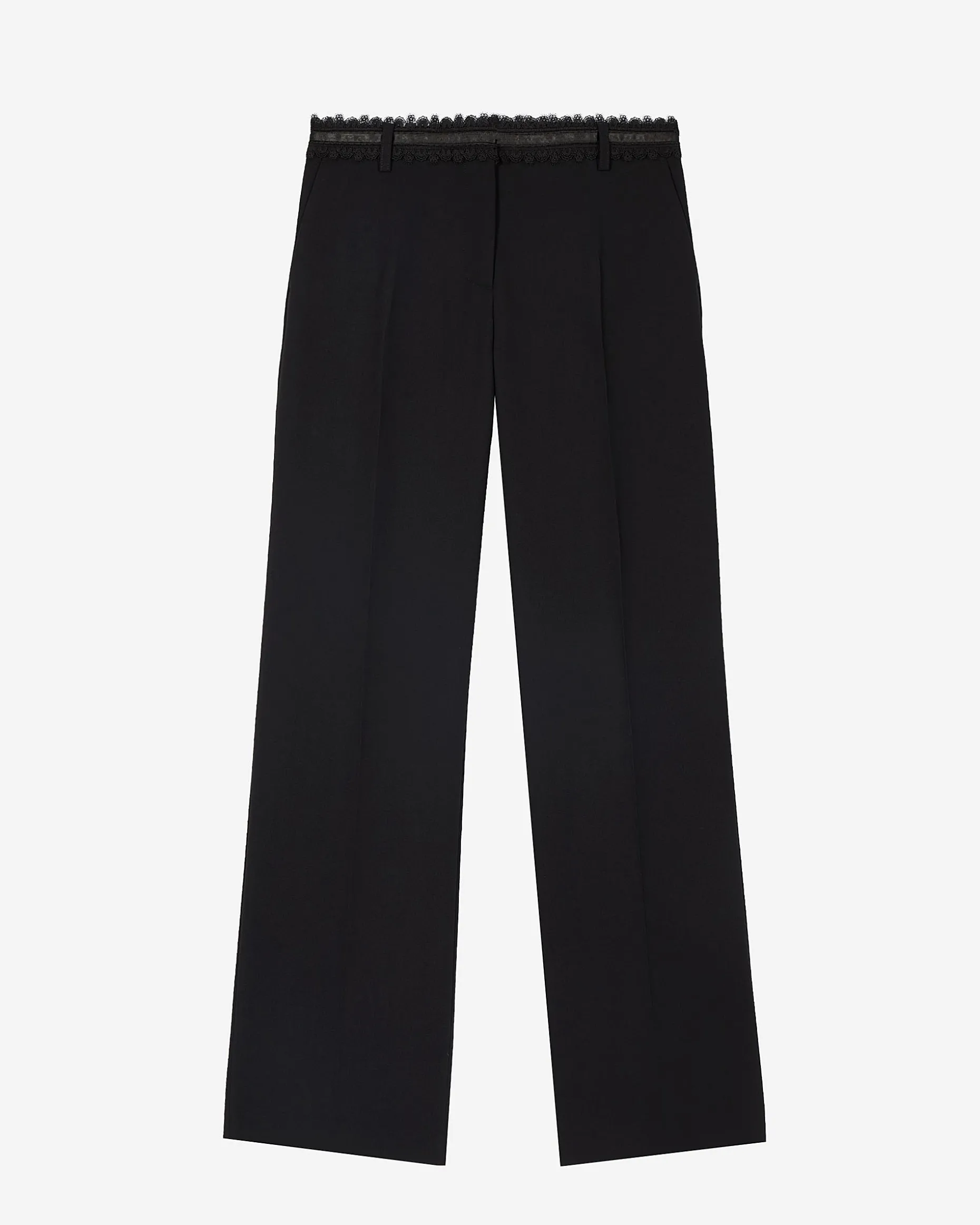 Pantalon tailleur large noir