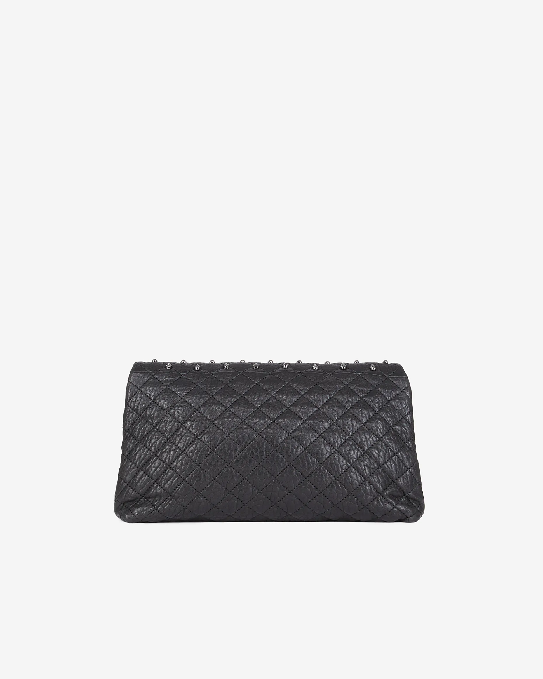 Pochette Héritage small en cuir noire