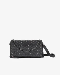 Pochette Héritage small en cuir noire