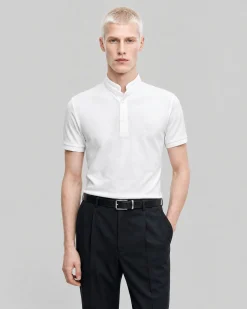 Polo col officier blanc