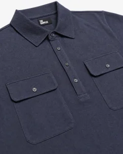 Polo manches courtes marine