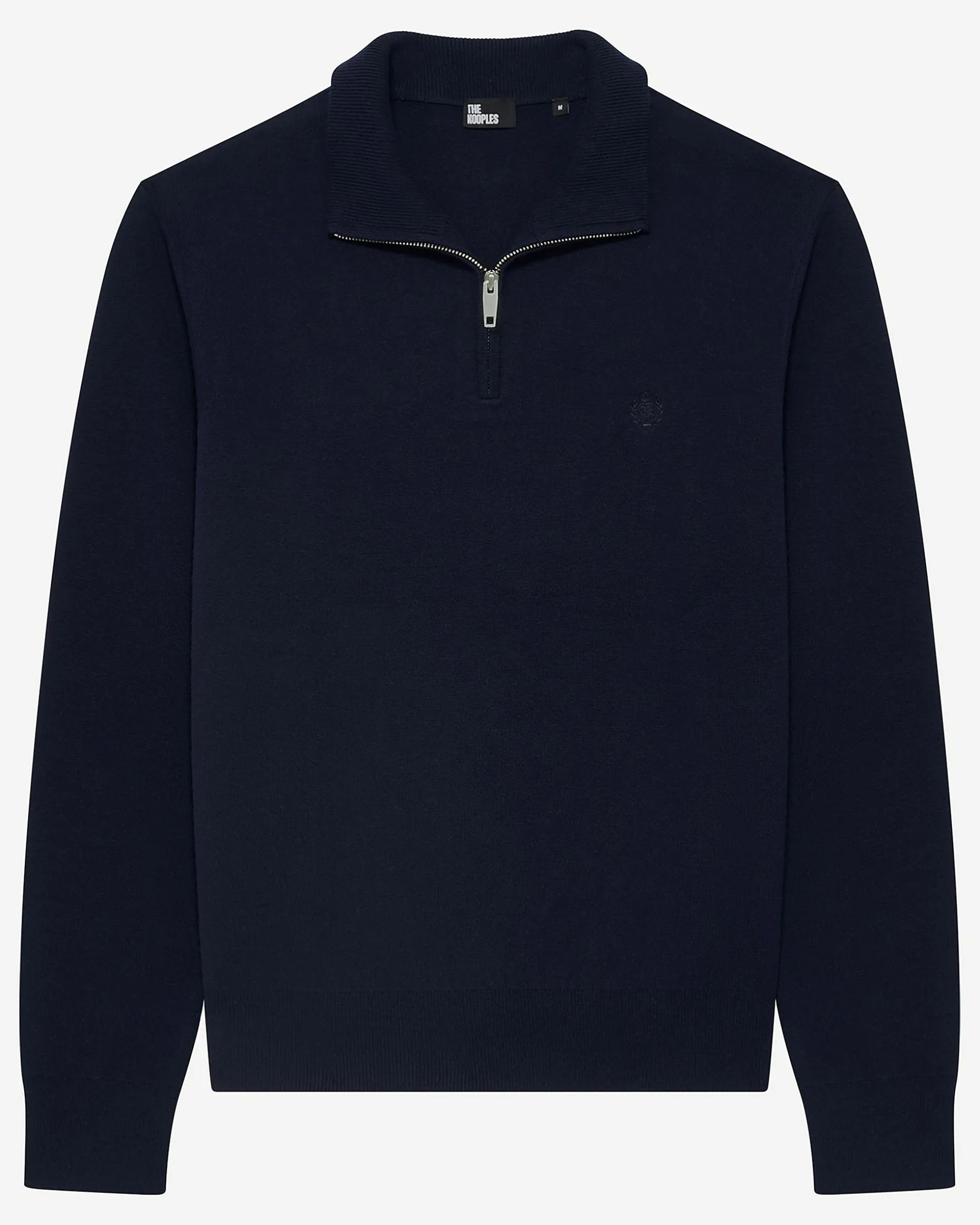 Pull col camionneur double face marine