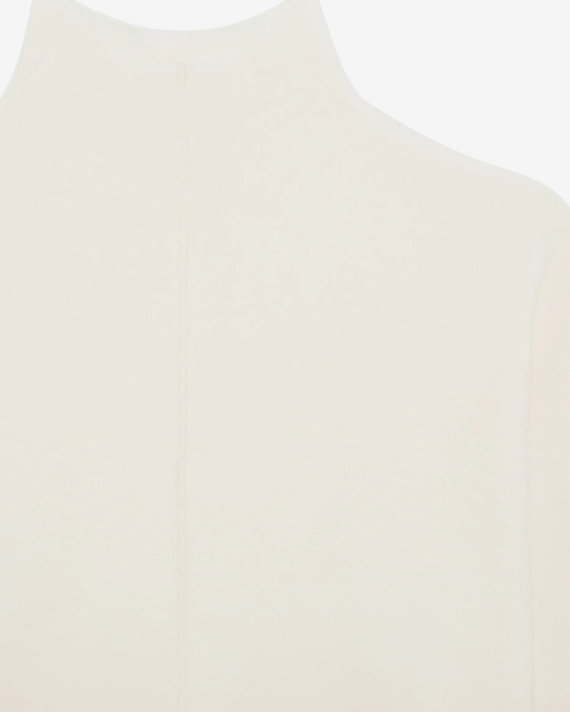 Pull col cheminée écru