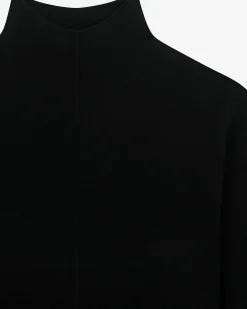 Pull col cheminée noir