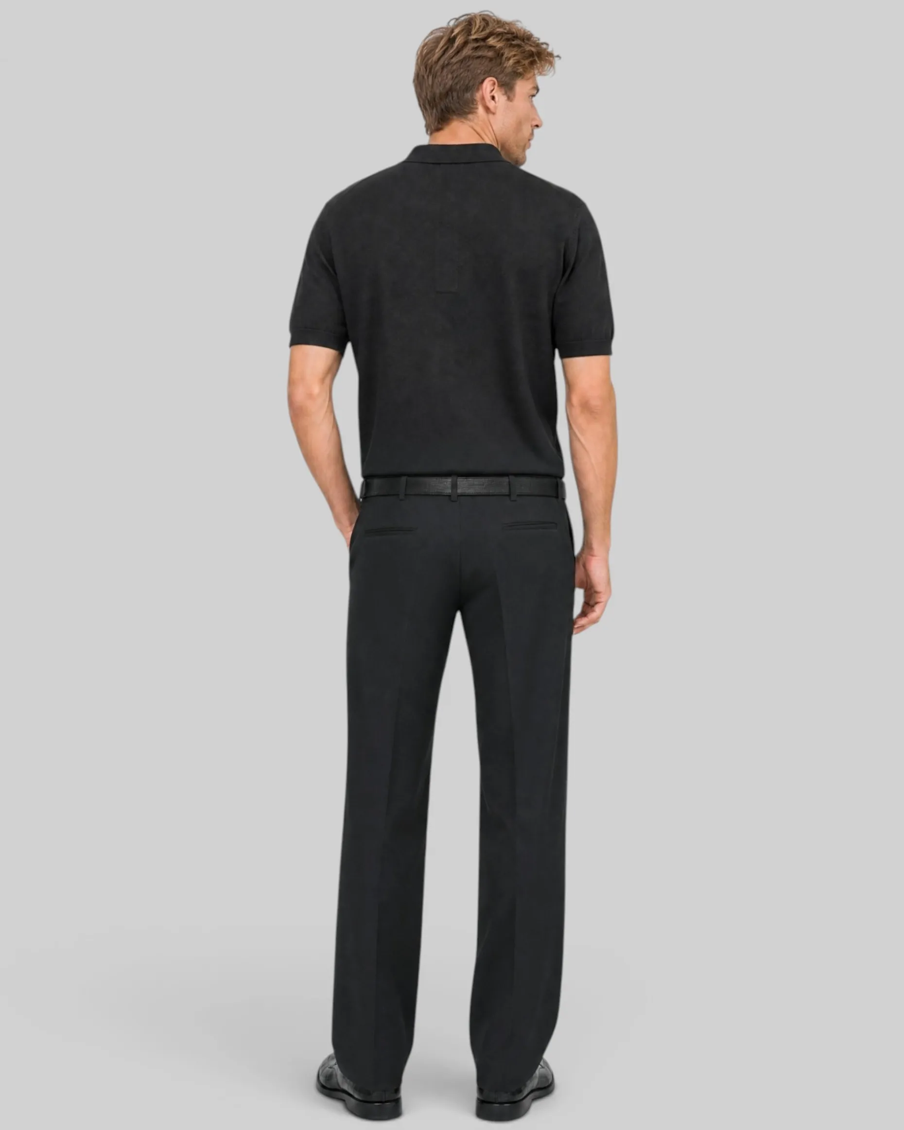 Pull col polo noir