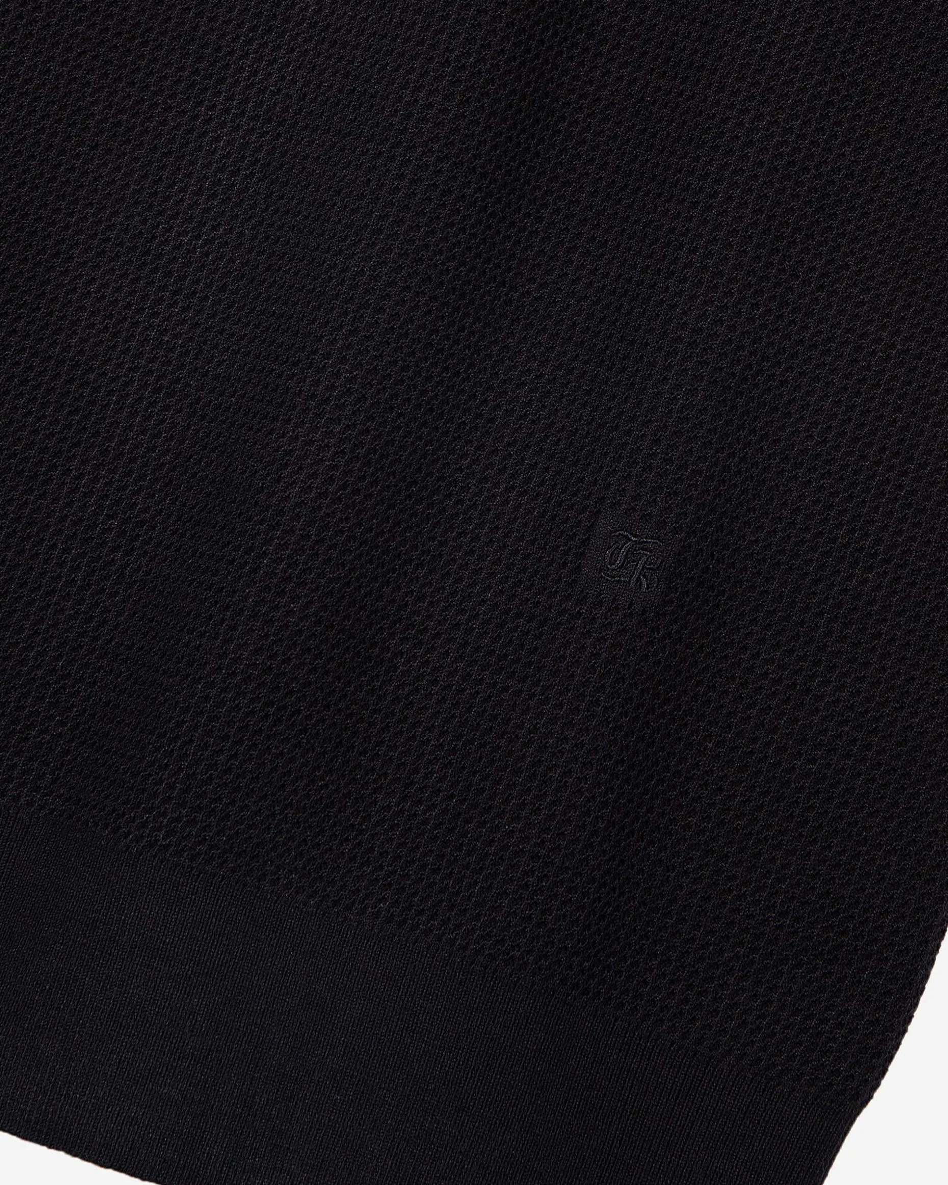 Pull col polo à zip marine