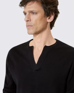 Pull col tunisien noir