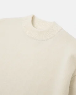 Pull en laine et cachemire ecru
