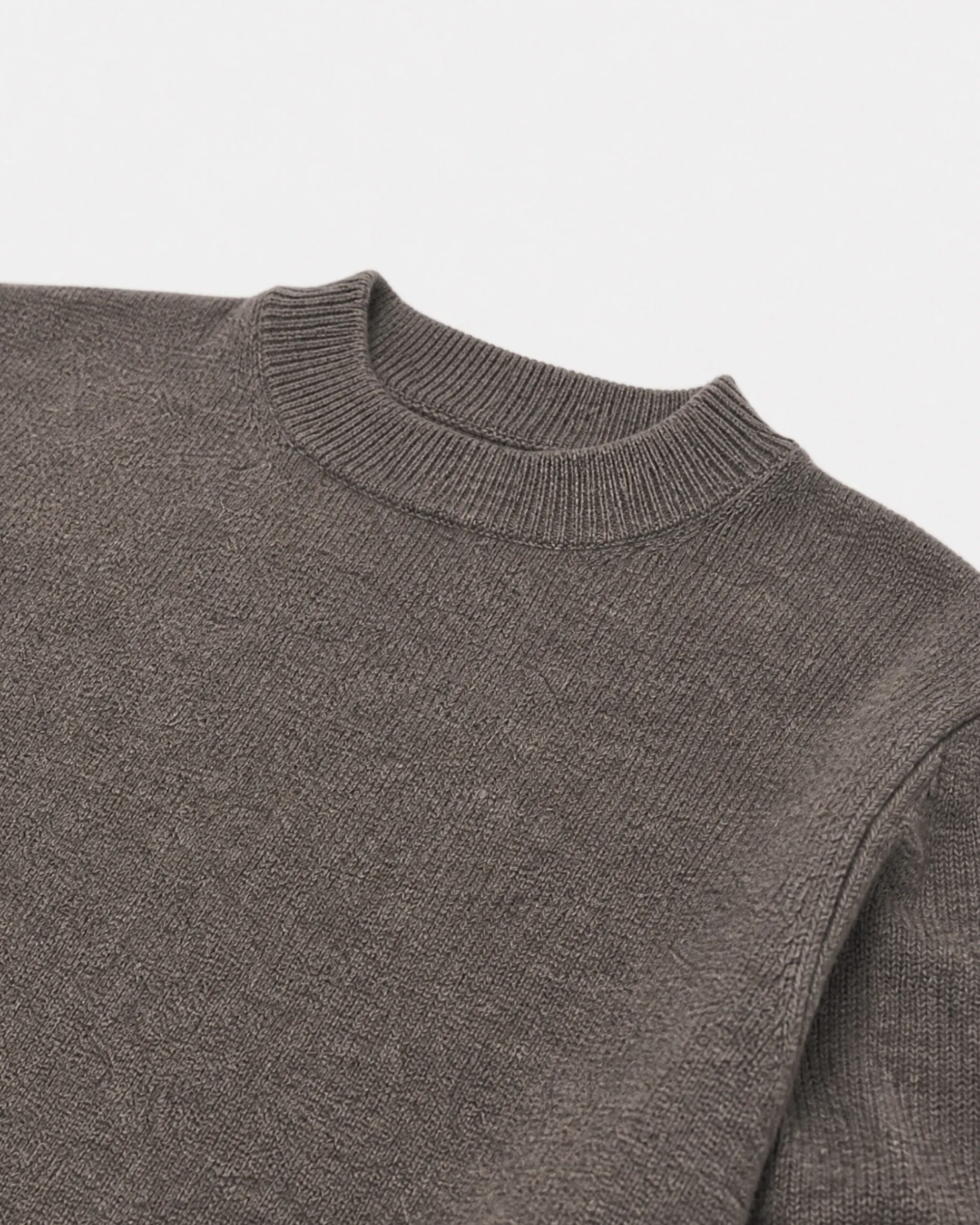Pull en laine et cachemire marron