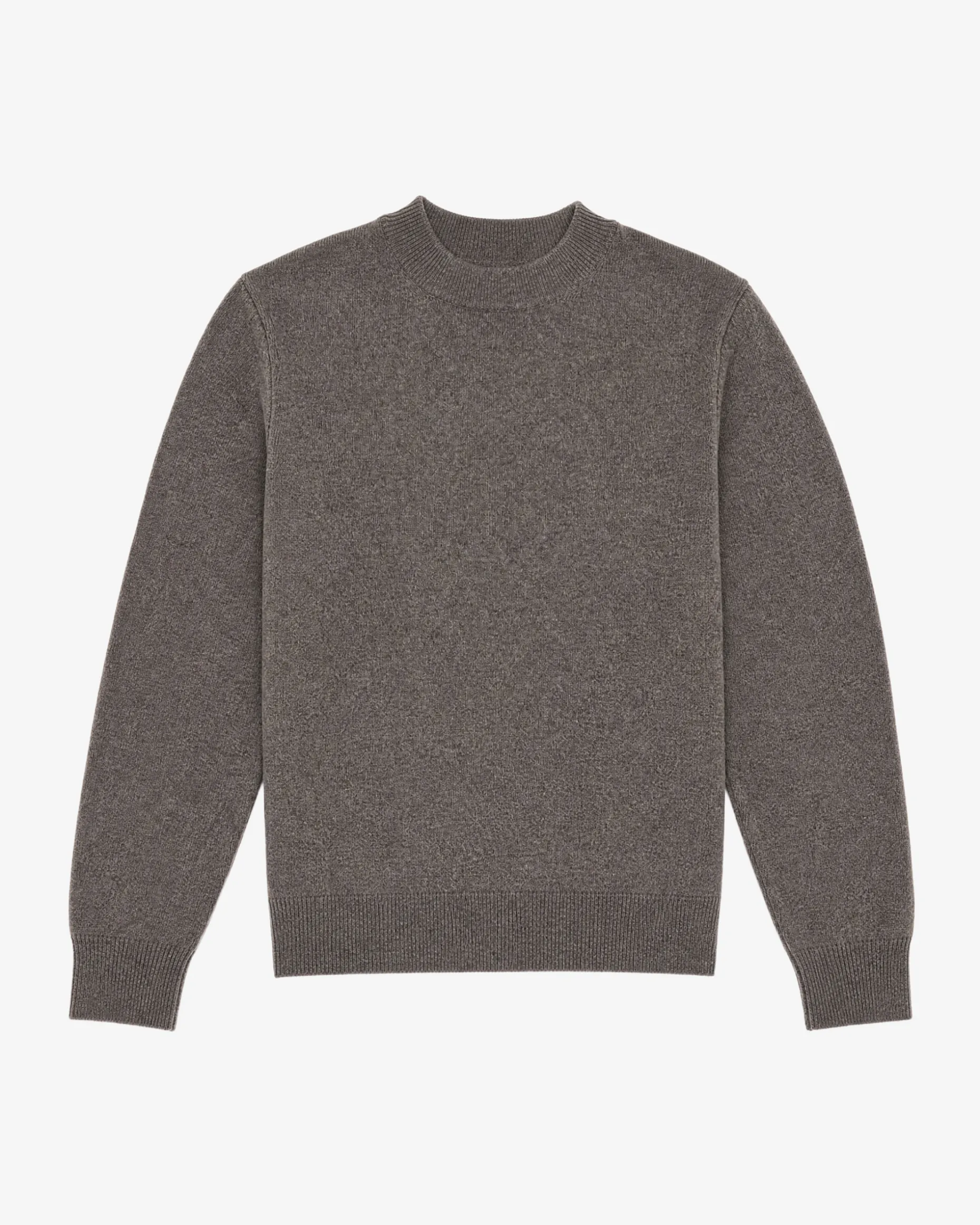 Pull en laine et cachemire marron