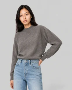 Pull en laine et cachemire marron