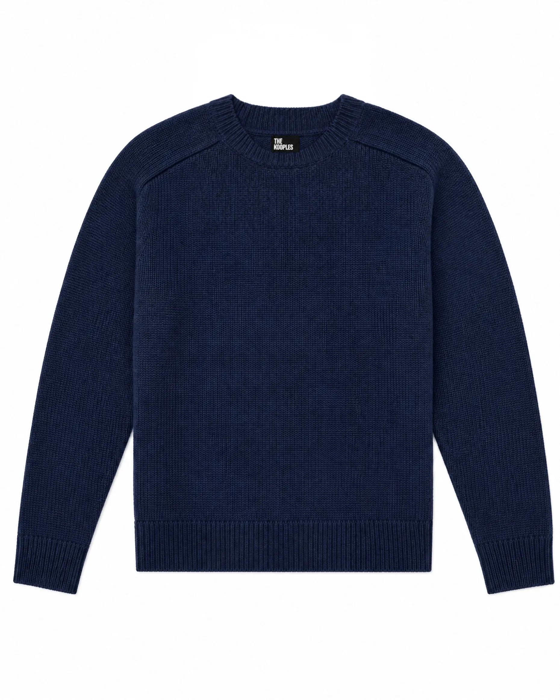 Pull en laine merinos marine