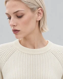 Pull en laine mérinos écru