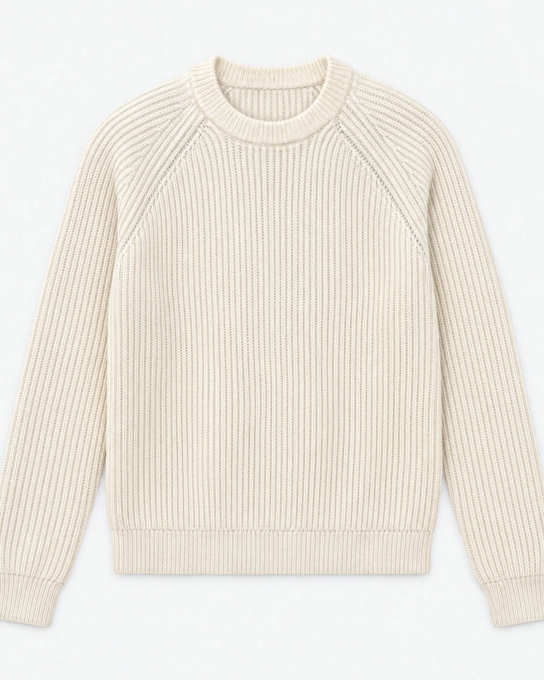 Pull en laine mérinos écru