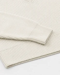 Pull en laine mérinos écru