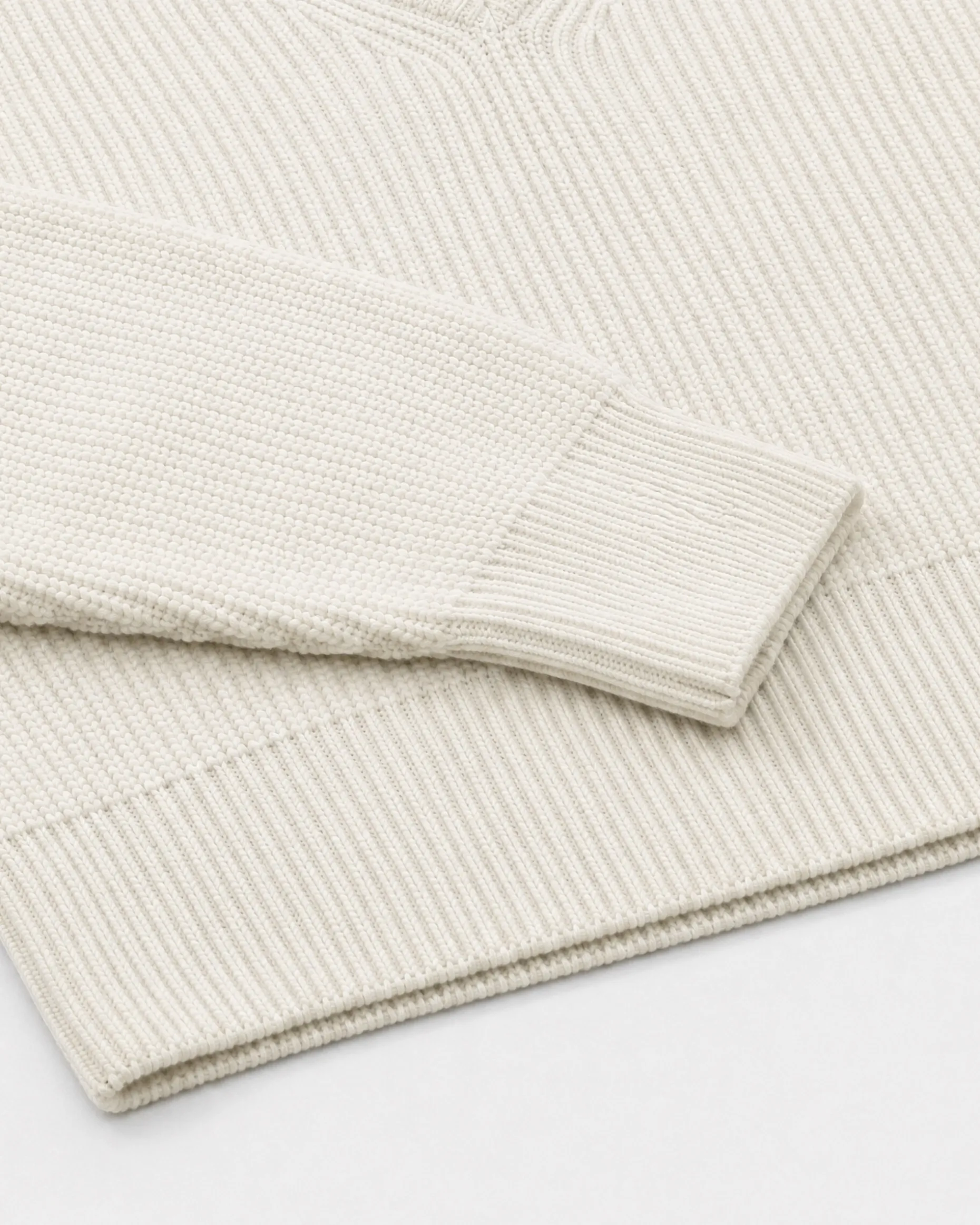 Pull en laine mérinos écru