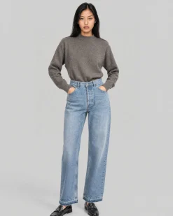 Pull en laine mérinos et cachemire marron