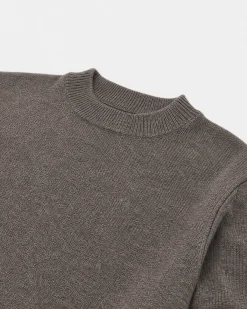 Pull en laine mérinos et cachemire marron