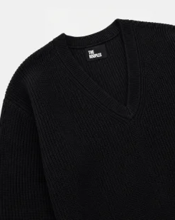 Pull en laine mérinos noir