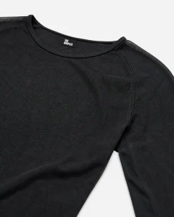 Pull en maille fine noir