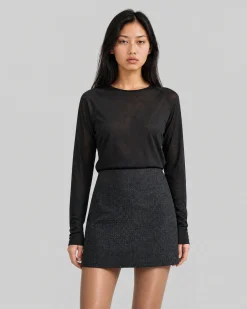 Pull en maille fine noir