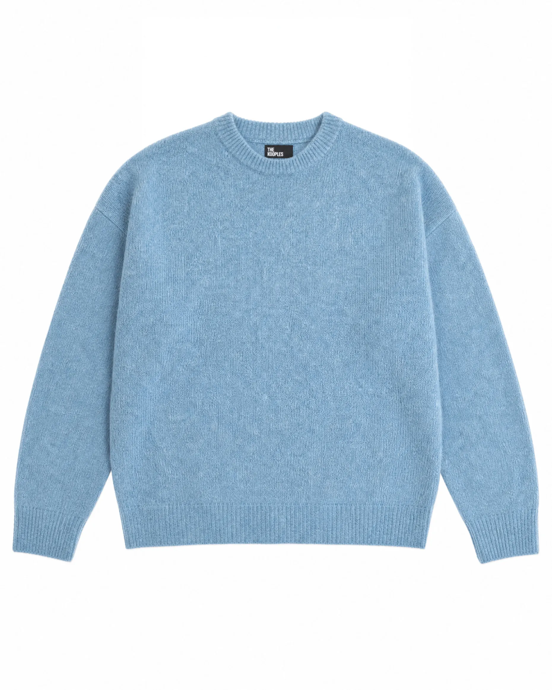 Pull en mohair mélangé bleu