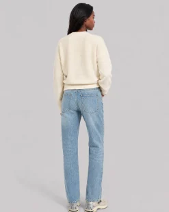 Pull en mohair mélangé ecru