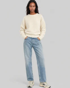Pull en mohair mélangé ecru