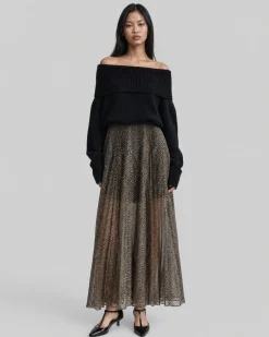Pull épaules dénudées en laine mérinos