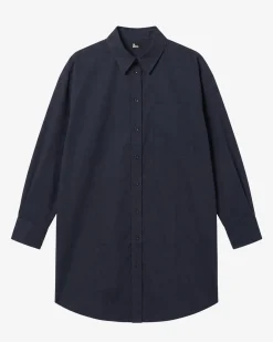 Robe chemise courte en coton noire