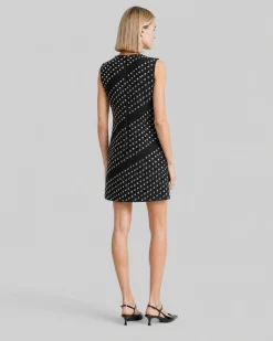 Robe courte cloutée noire