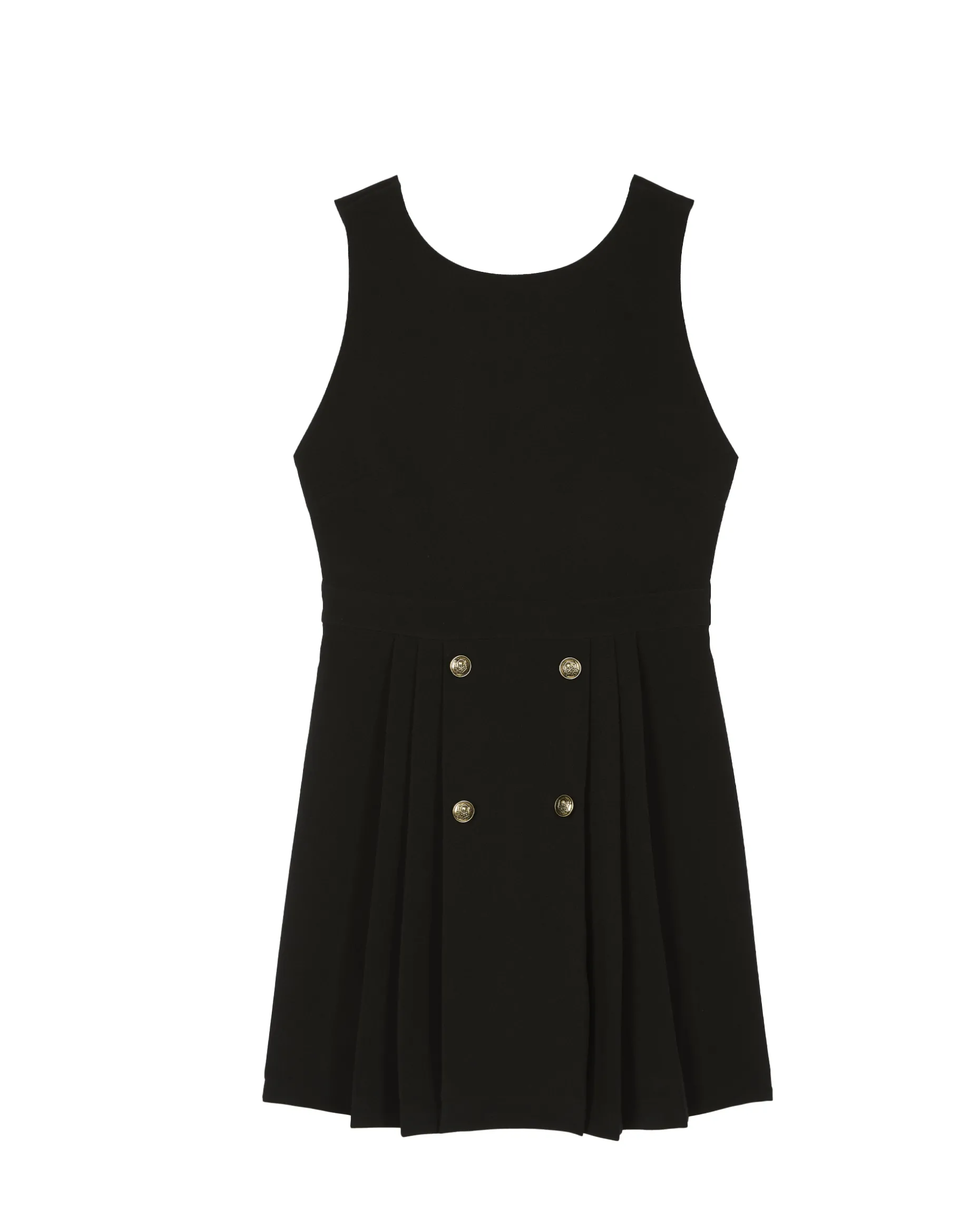 Robe courte dos croisé noire
