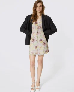 Robe courte imprimé fleuri