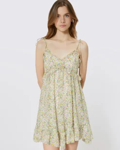 Robe courte imprimé fleuri
