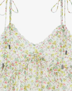 Robe courte imprimé fleuri