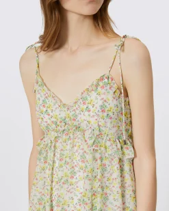 Robe courte imprimé fleuri