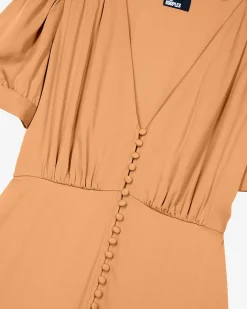 Robe courte orange clair