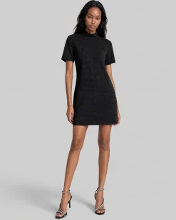 Robe courte strassée grise